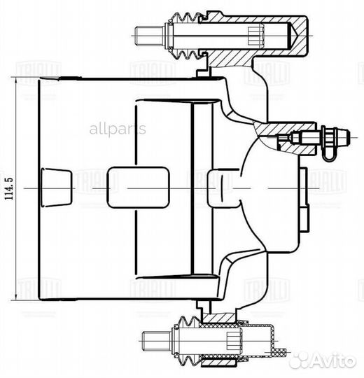 Trialli CF-012115 Суппорт торм. для а/м Mazda 626