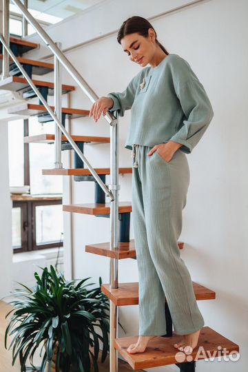 Костюм из муслина для дома и отдыха