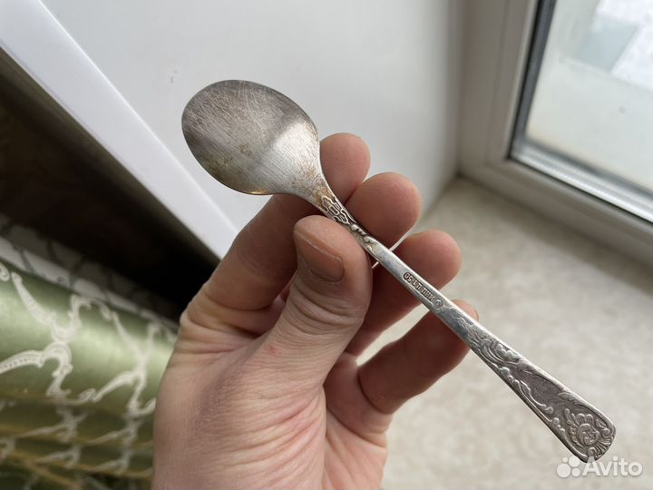 Ложка СССР клеймо чайная посеребрение