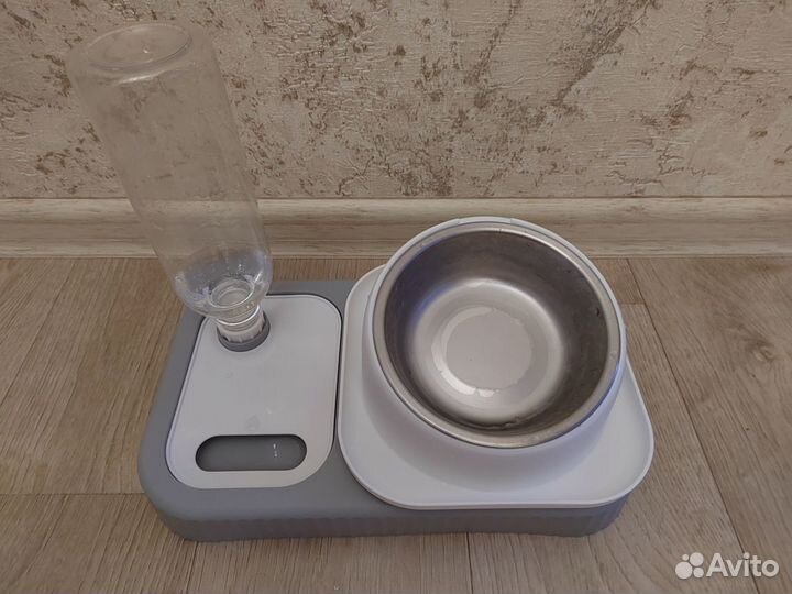 Кормушка с автопоильником для кошек