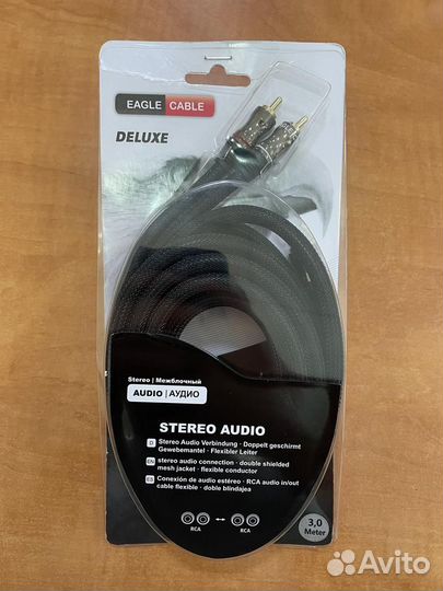 Кабель межблочный Eagle Cable RCA-RCA 3 метра