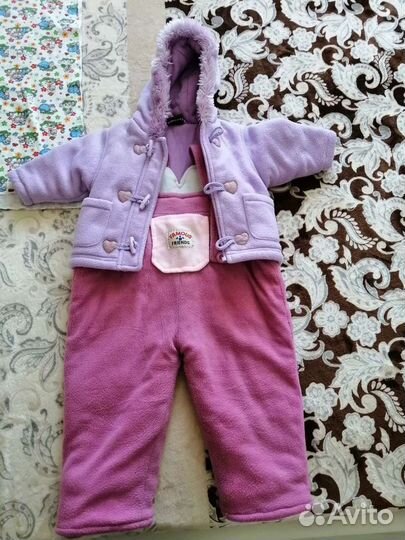 Вещи пакетом на девочку 68-74-80 плюс костюм осен