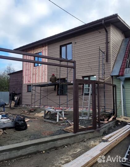 Монтаж сайдинга, отделочные работы