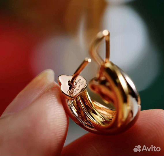 Серьги Cartier Тринити