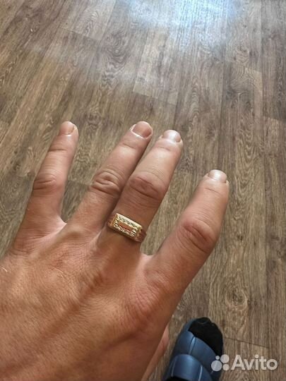 Печатка золотое кольцо мужское
