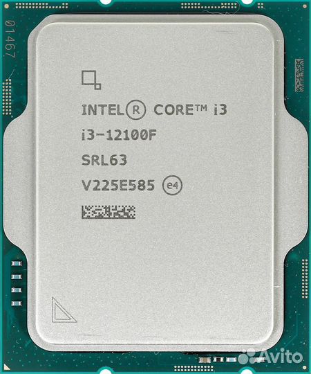 Cpu intel core i3 12100f