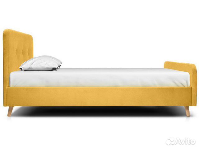 Кровать Плиди 180 Velvet Yellow