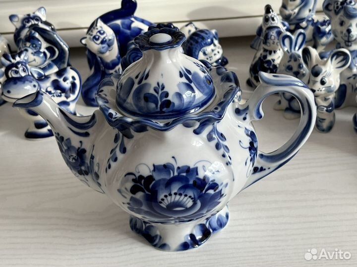 Заварочный чайник гжель