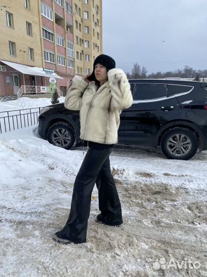 Шуба из эко меха