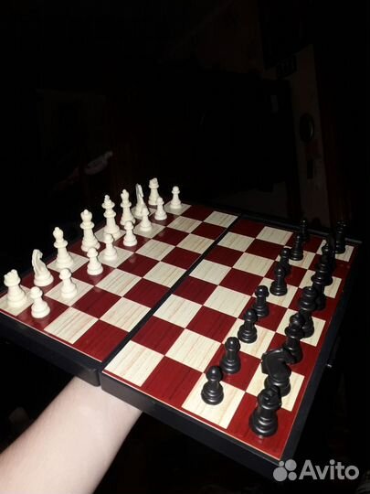 Шахматы шашки нарды 3 в 1