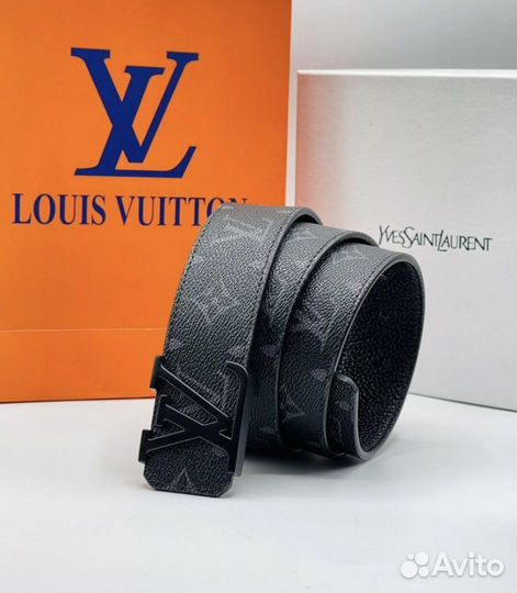 Мужской кожаный ремень luis vuitton