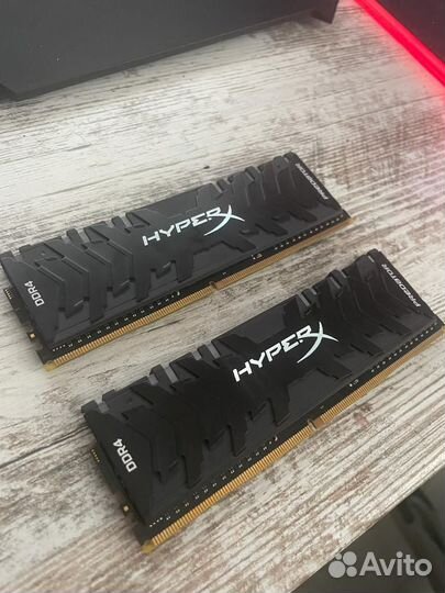 2х8гб HyperX Predator DDR4 XMP 3600 RGB