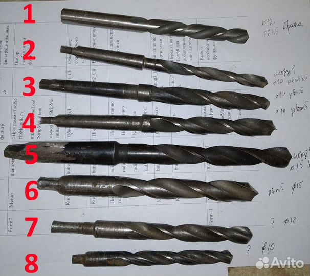 СССР сверла, плашки, метчики, плашкодержатели