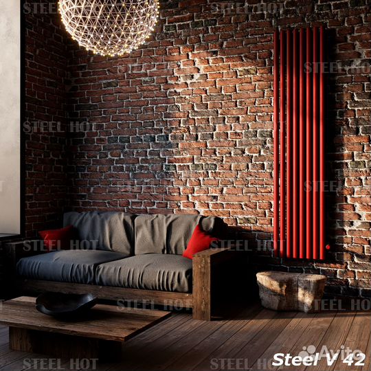 Вертикальный радиатор Steel V 42