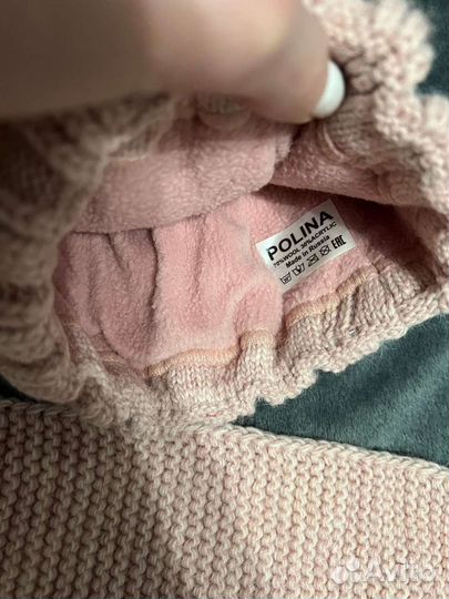 Комплект шапка и снуд женский