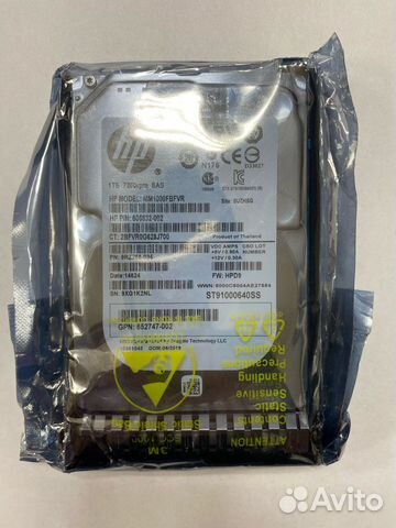 Жесткий диск 605832-002 HP G8 G9 1-TB 6G 7.2K 2.5