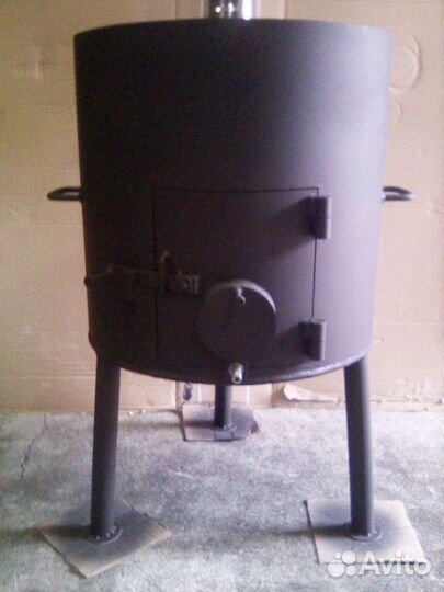 Печь под казан 22 литра с трубой из нержавейки