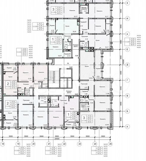 1-к. квартира, 43 м², 9/9 эт.