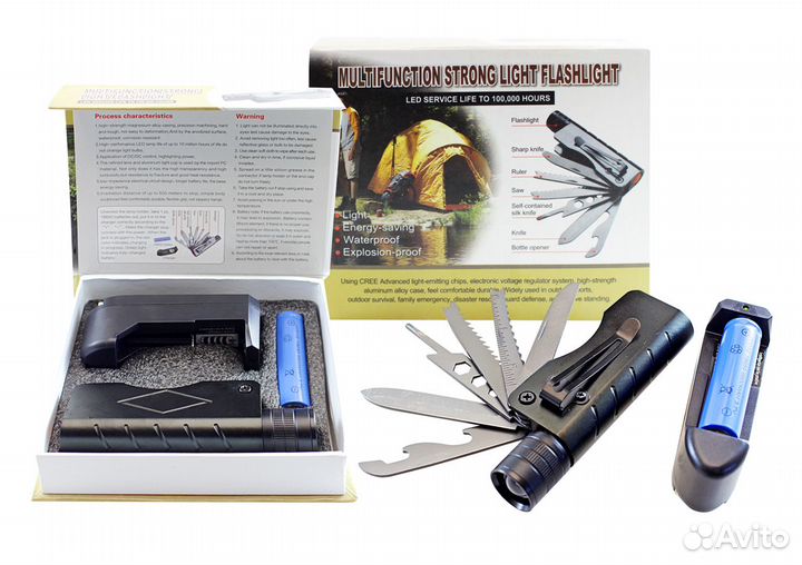 Фонарь T6 6 инструментов, 47617