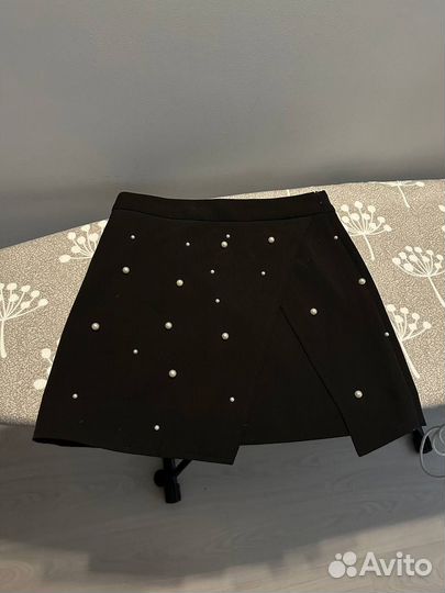 Юбка женская черная короткая, S