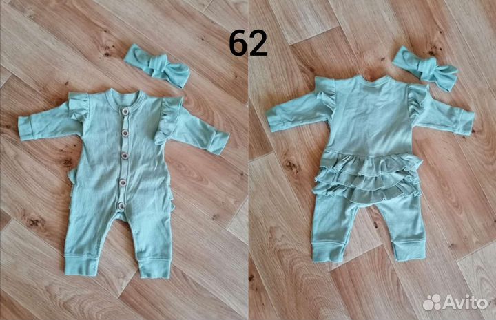 Вещи детские 56 62 68 слипы боди костюмы