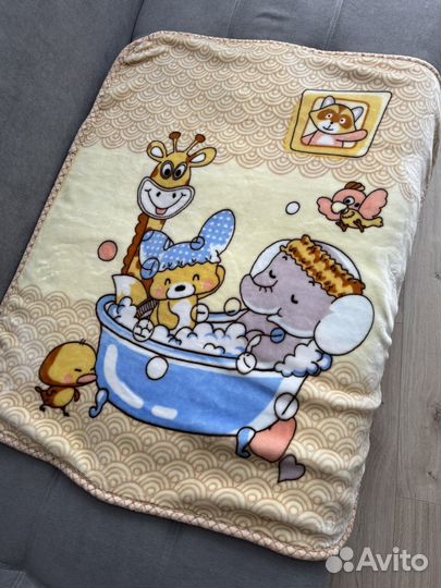 Плед детский плюшевый