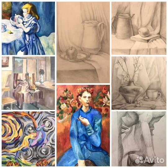 Рисунок, живопись на холсте и одежде