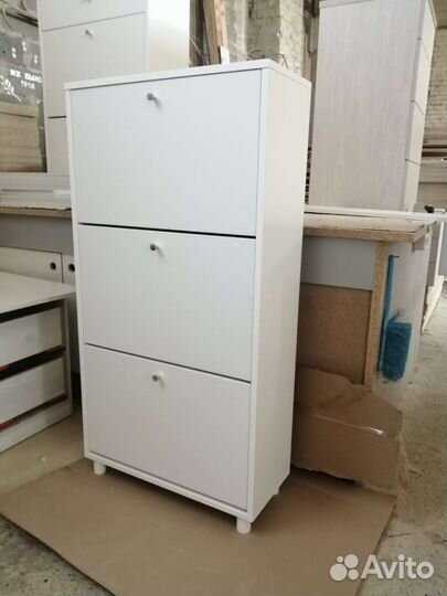 Обувница в прихожую белая