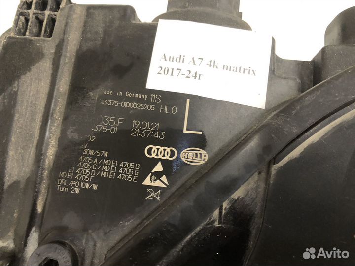 Фара Audi A7 4k matrix