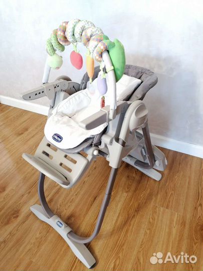 Стульчик для кормления chicco polly magic