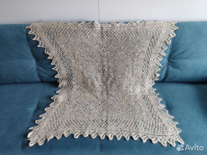 Платок пуховый бу