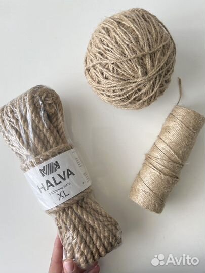 Джутовая веревка шнур