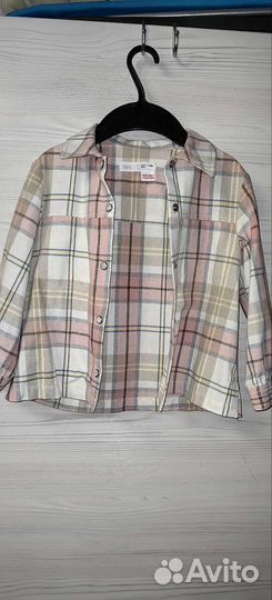 Рубашка zara для девочки 104