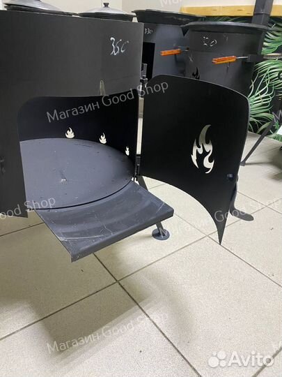 Печь под казан 12 л С дверкой