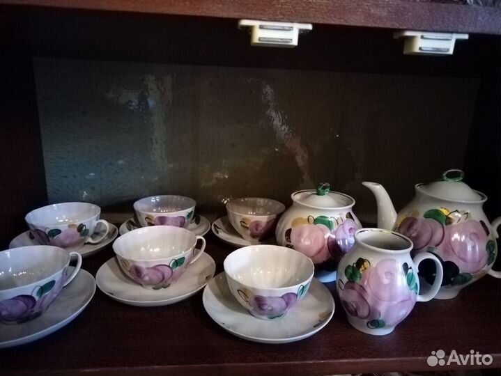 Чайный сервиз вербилки розовый