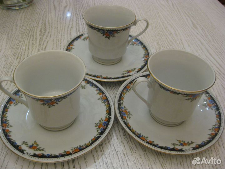 Чайная пара (чашка+блюдце) Китай