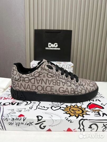 Мужские кожаные кеды