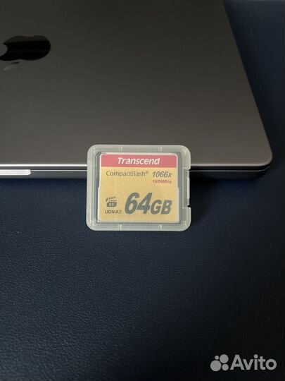 Карта памяти Compact Flash Transcend 64GB 1066x