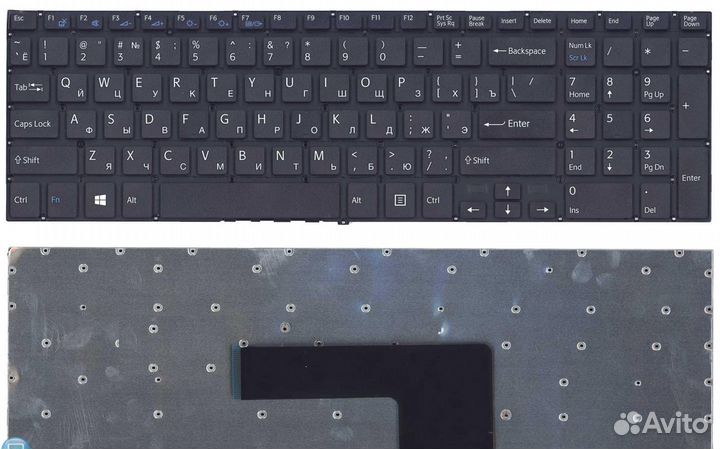 Клавиатура для ноутбука Sony FIT 15 SVF15 черная