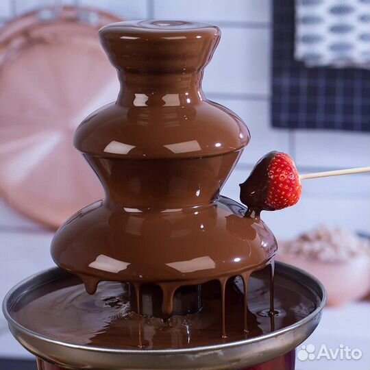 Шоколадный фонтан фондю мини Chocolate Fondue Fountain Mini