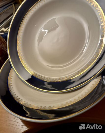 Набор тарелок Кобальт новые