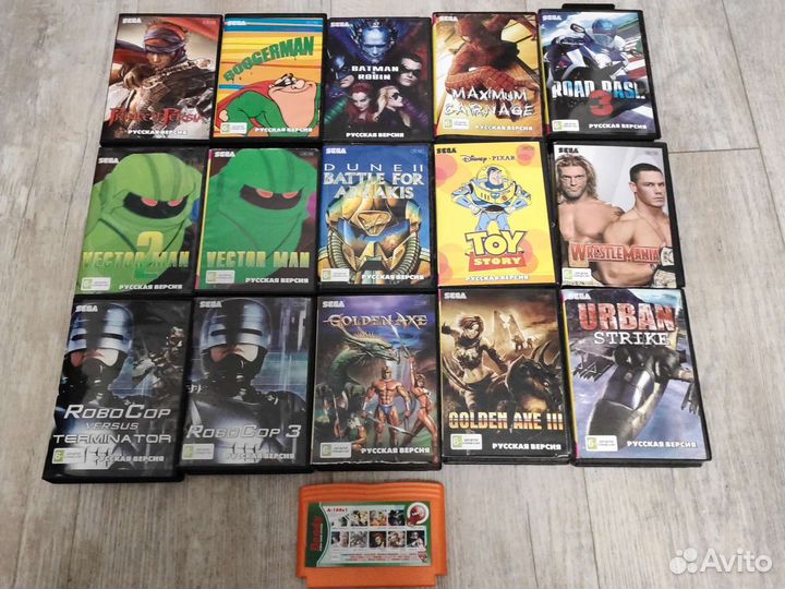 Картриджи на Сегу, новые, любые игры для Sega