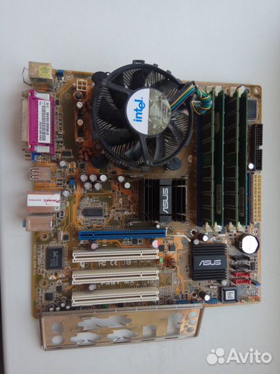 S-775 Asus p5gpl-X и P5GV-MX в комплекте