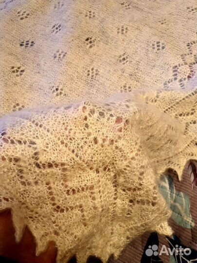 Шаль ажурная паутинка