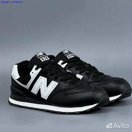 Кроссовки New Balance 574 Black (Арт.79616)