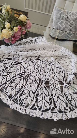 Абажур для торшера вязаный винтаж