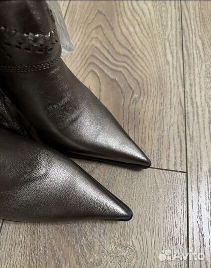 Металлические сапоги казаки винтажные y2k