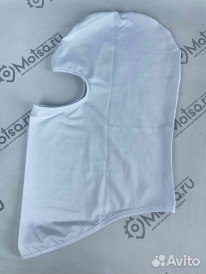 Подшлемник (балаклава) белый L-018 (1 широкий выре