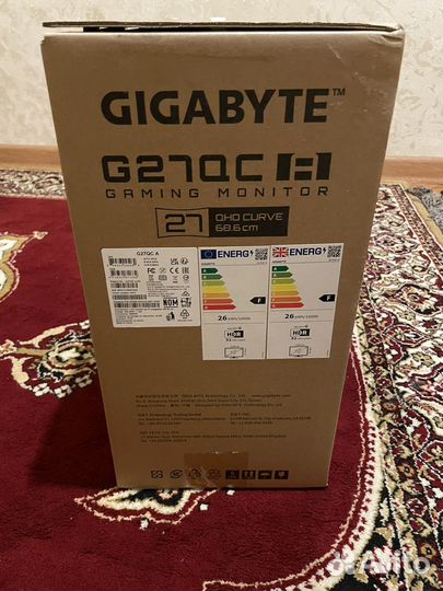 Монитор игровой 27 gigabyte G27QC 165Hz 2К VA