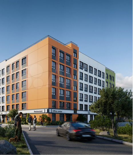 2-к. квартира, 42,4 м², 1/6 эт.